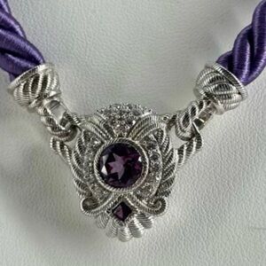 Judith Ripka Amethyst cz Necklace